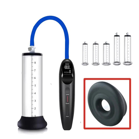 Electric Acrylic Penis Pump Vacuum Training Extender
