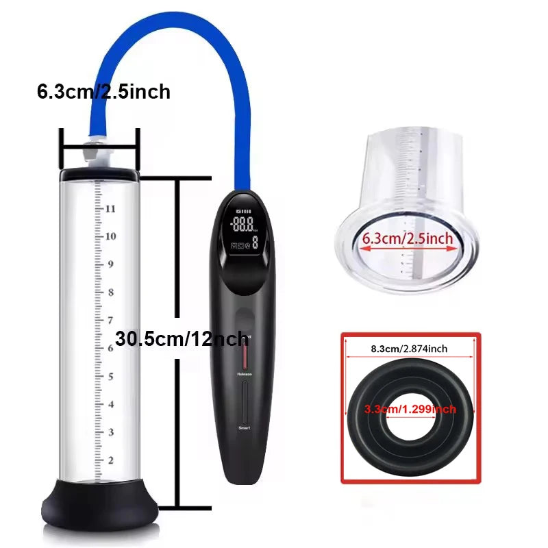 Electric Acrylic Penis Pump Vacuum Training Extender