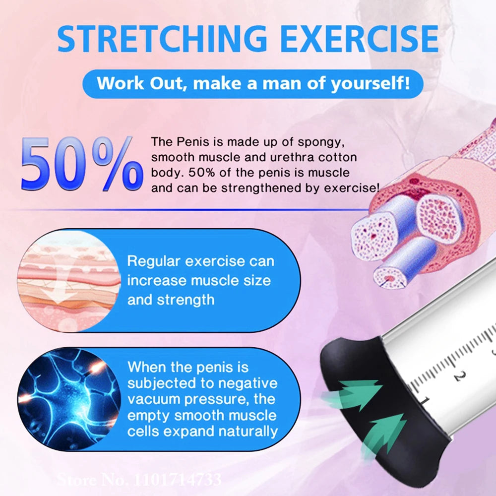 Electric Acrylic Penis Pump Vacuum Training Extender