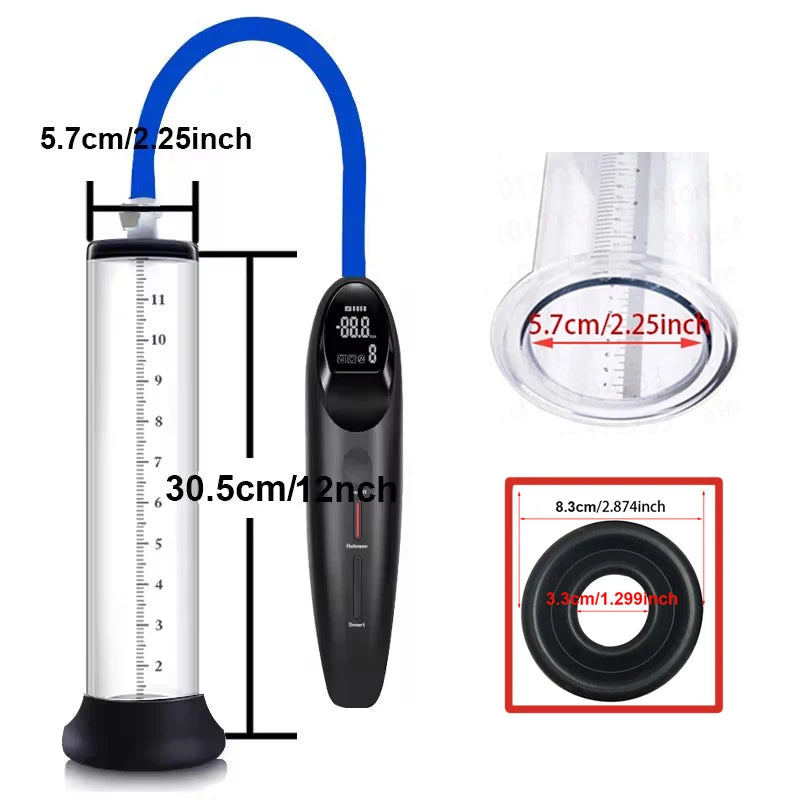 Electric Acrylic Penis Pump Vacuum Training Extender