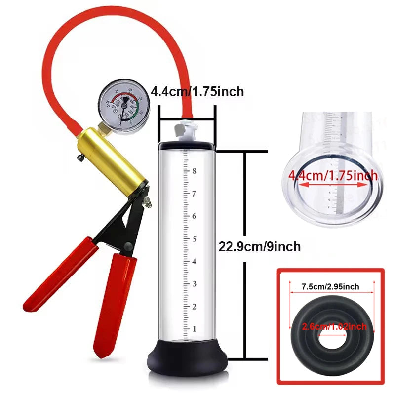Electric Acrylic Penis Pump Vacuum Training Extender
