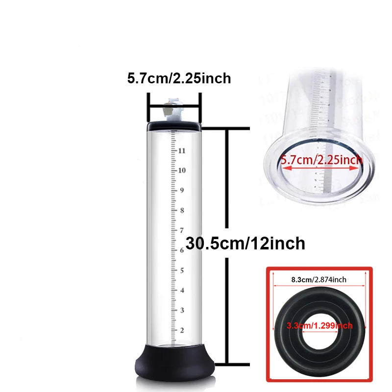 Acrylic Manual Penis Pump Vacuum