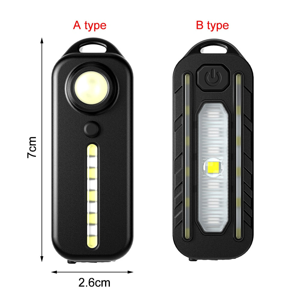 1/2pcs Mini Thin Tactical Flashlight