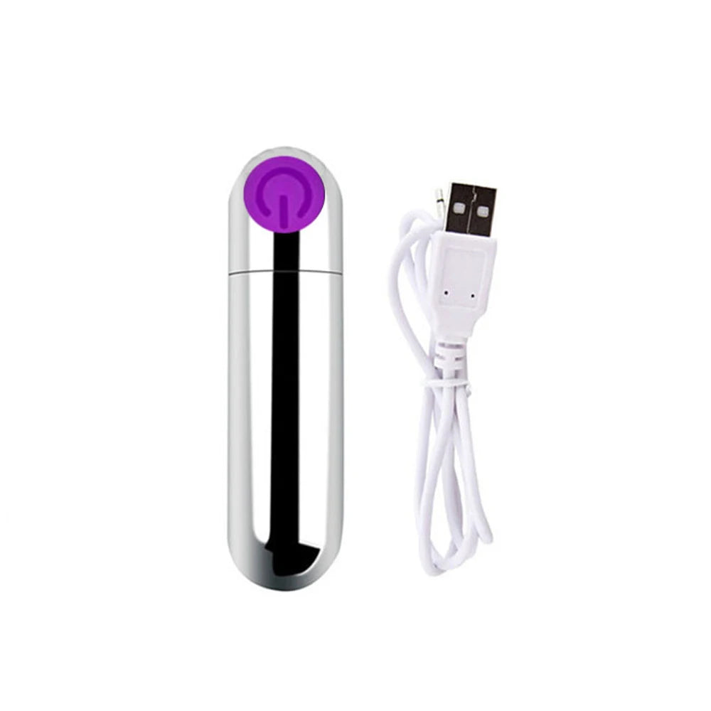 USB Charge Powerful Bullet Vibrator Clitoral Stimulator