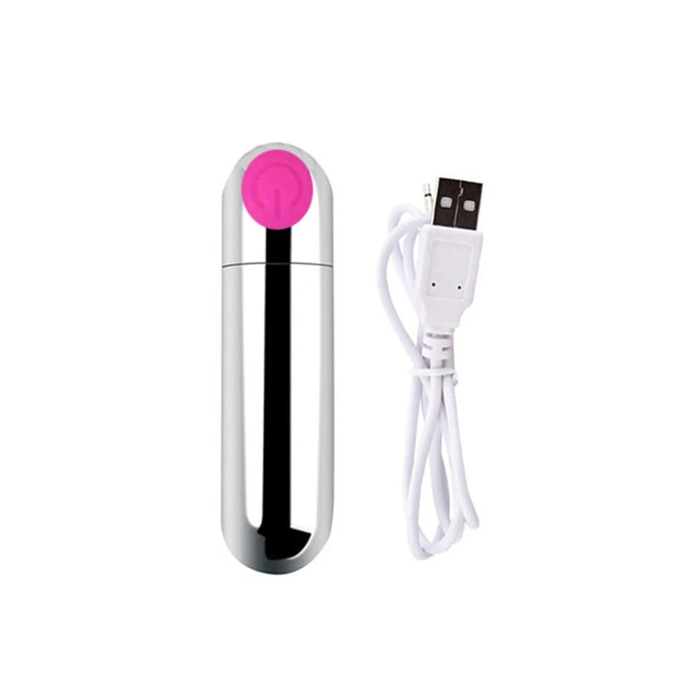 USB Charge Powerful Bullet Vibrator Clitoral Stimulator