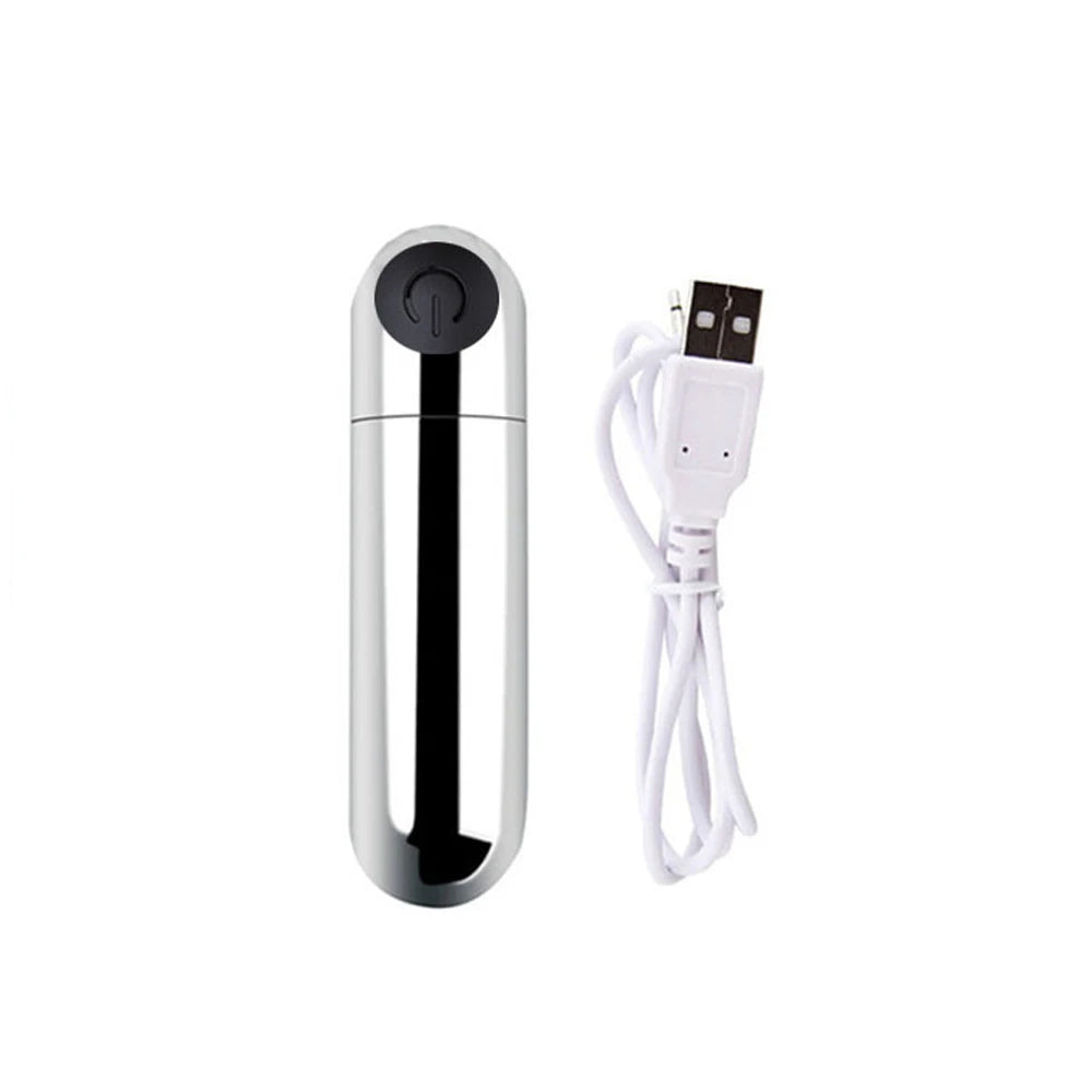 USB Charge Powerful Bullet Vibrator Clitoral Stimulator
