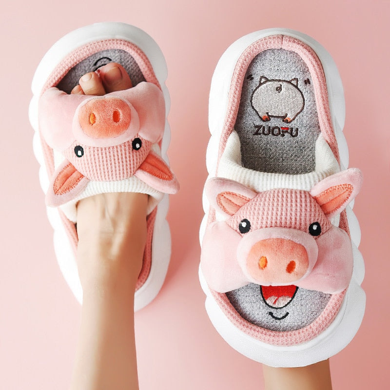 Cartoon Animal Home Slippers