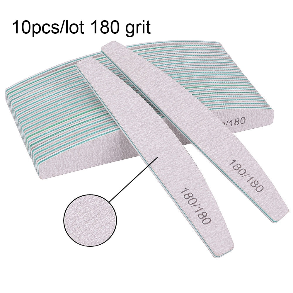 3/5/10pcs/Lot 100/180 Professional Nail Files