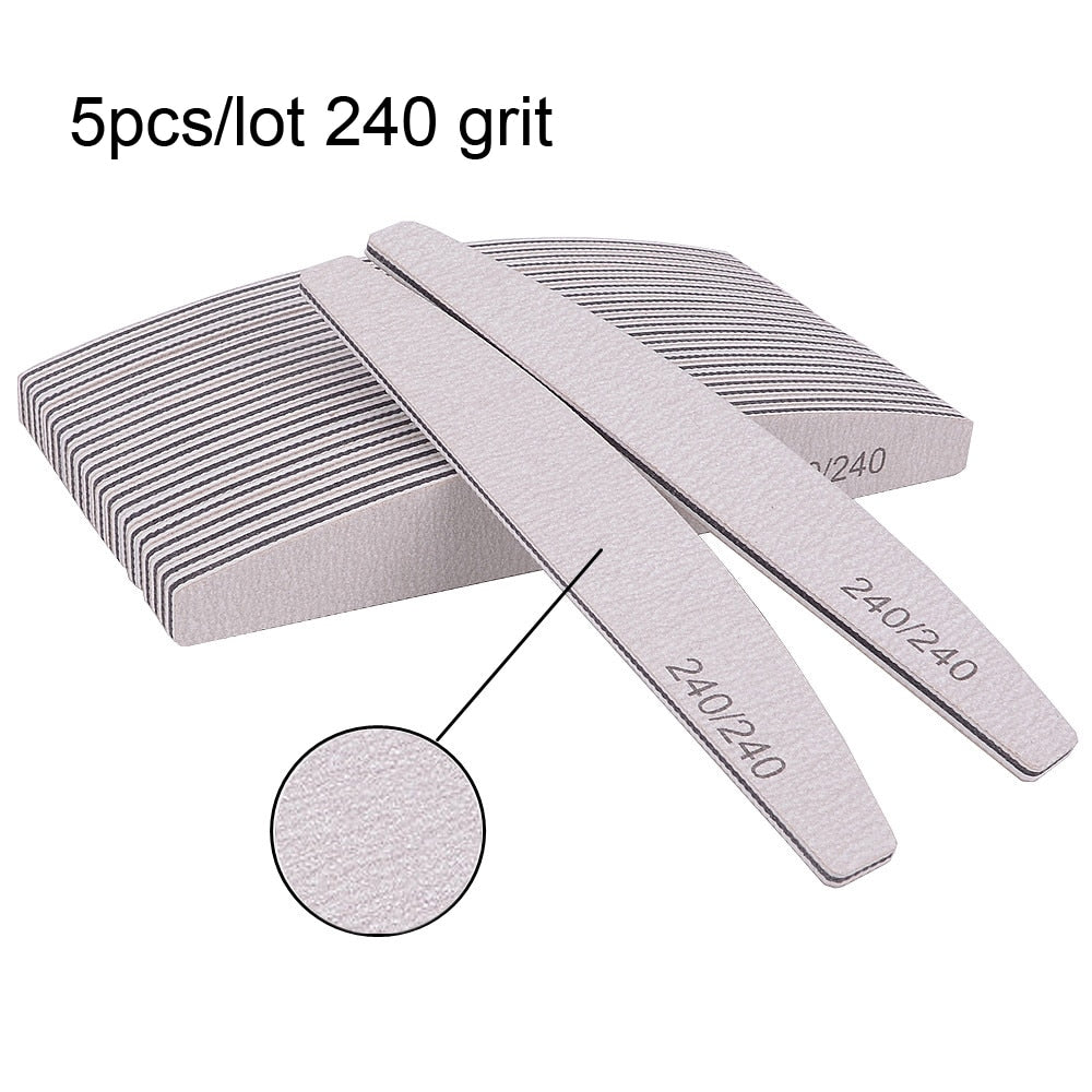 3/5/10pcs/Lot 100/180 Professional Nail Files