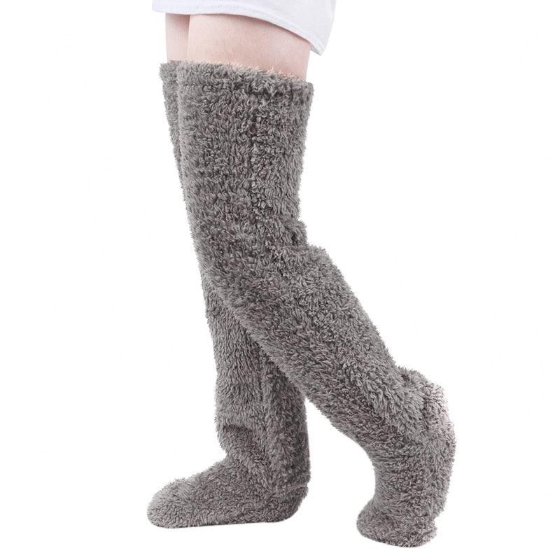 Over Knee High Fuzzy Leg Warmers