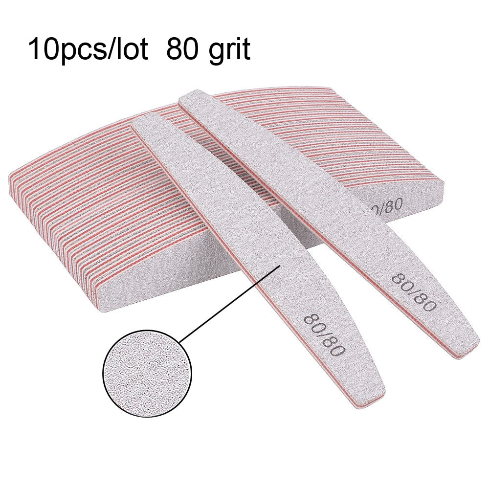 3/5/10pcs/Lot 100/180 Professional Nail Files