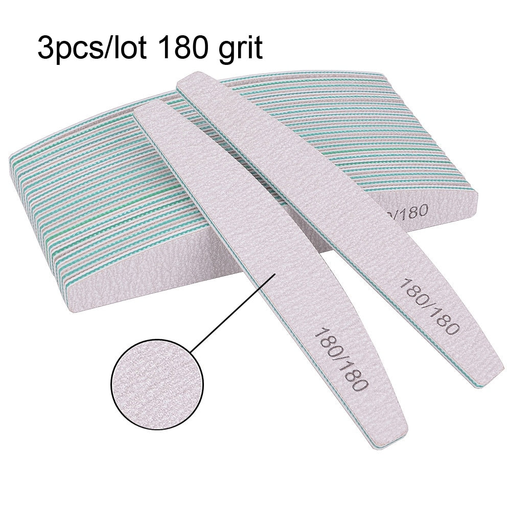 3/5/10pcs/Lot 100/180 Professional Nail Files