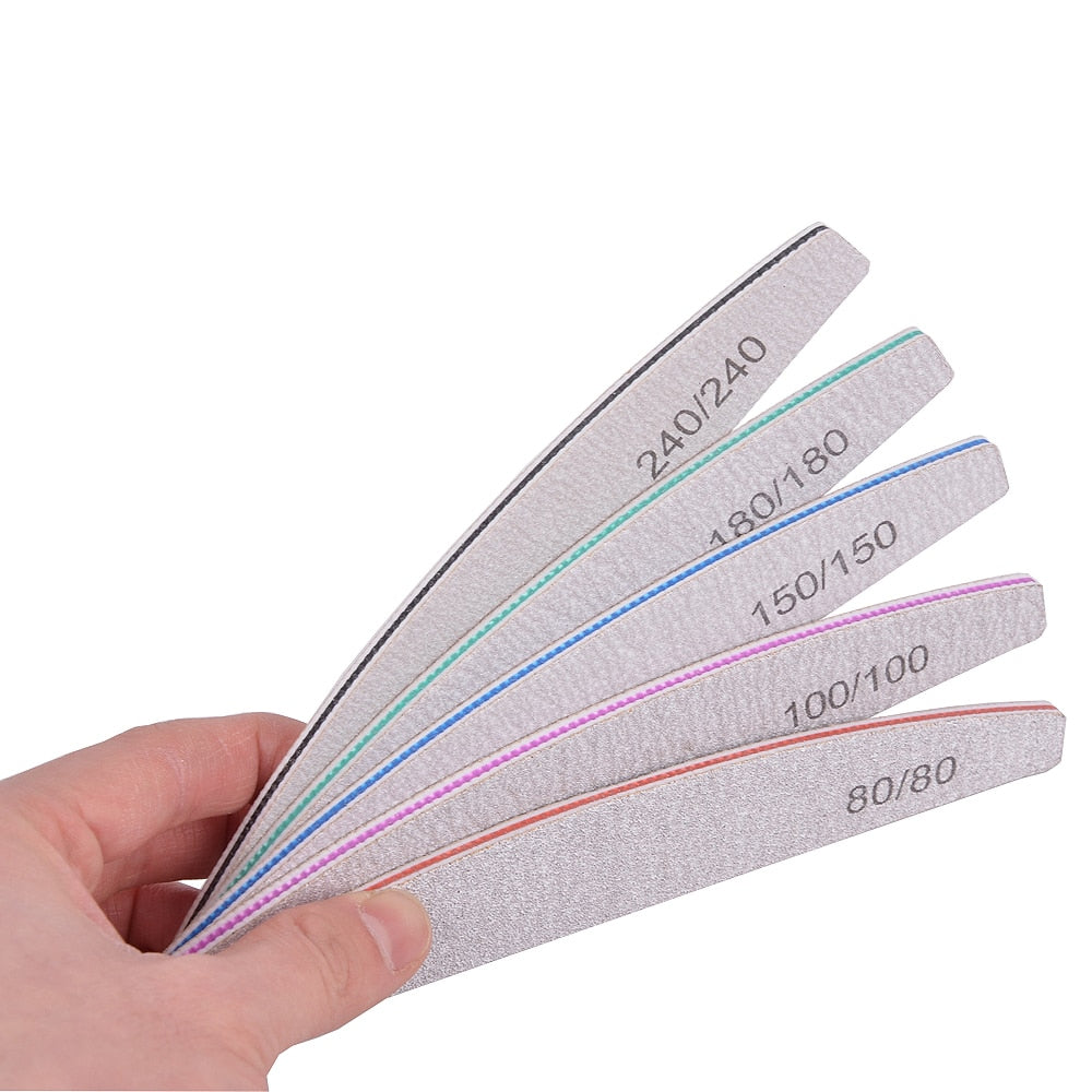 3/5/10pcs/Lot 100/180 Professional Nail Files