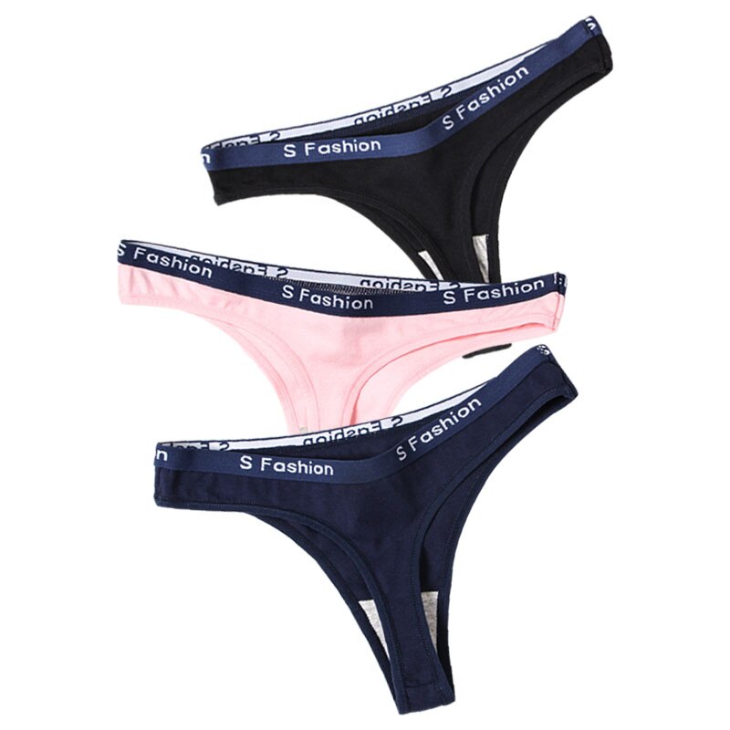 3pcs/Lot Cotton Female Thong Underwear