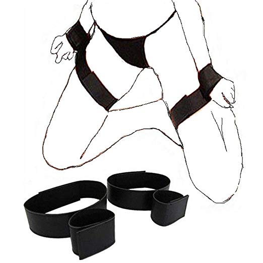 Slave Erotic Leg Open Restraints Neck Handcuffs Ankle Cuff Straps