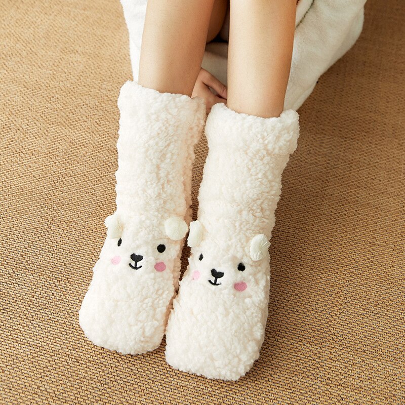 Fuzzy Bear Socks