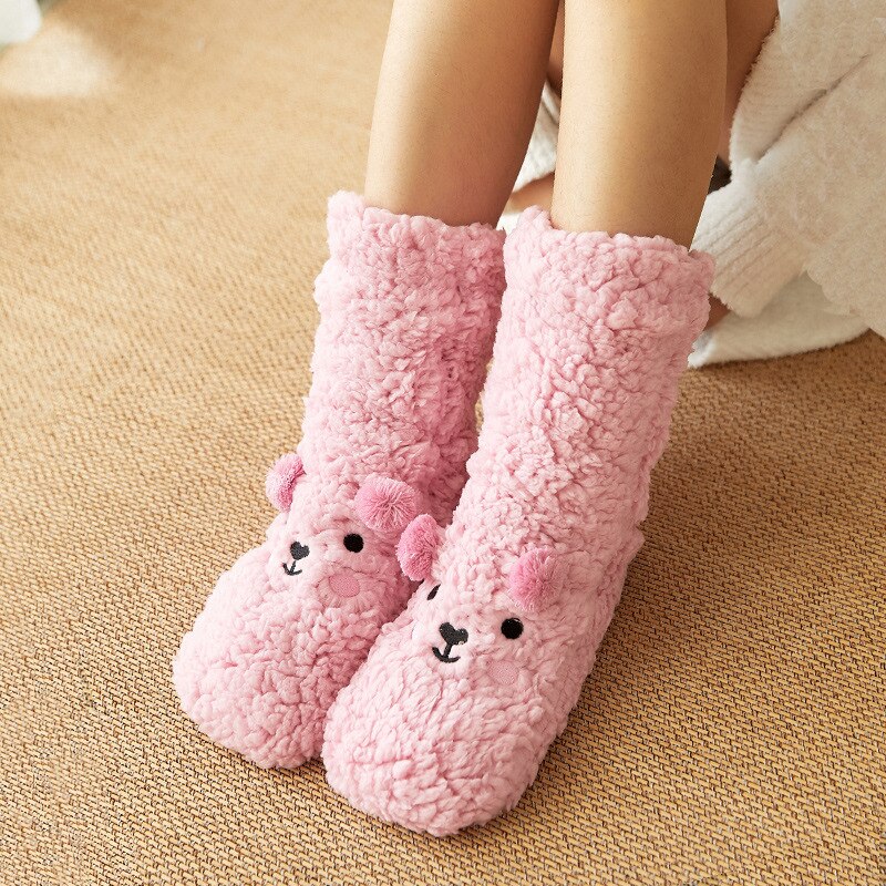 Fuzzy Bear Socks