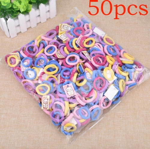 50/100Pcs High Elastic Hair Bands