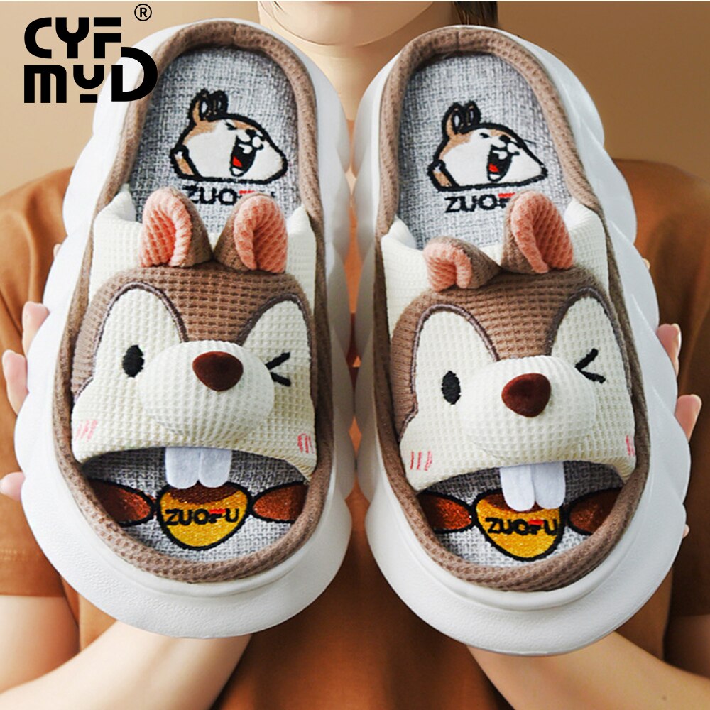 Cartoon Animal Home Slippers