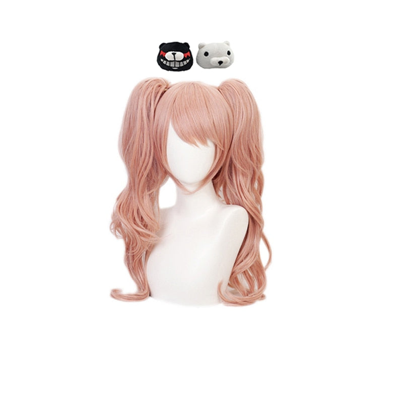 Cosplay Costume Enoshima Junko Uniform with Double Tail Braid Wig