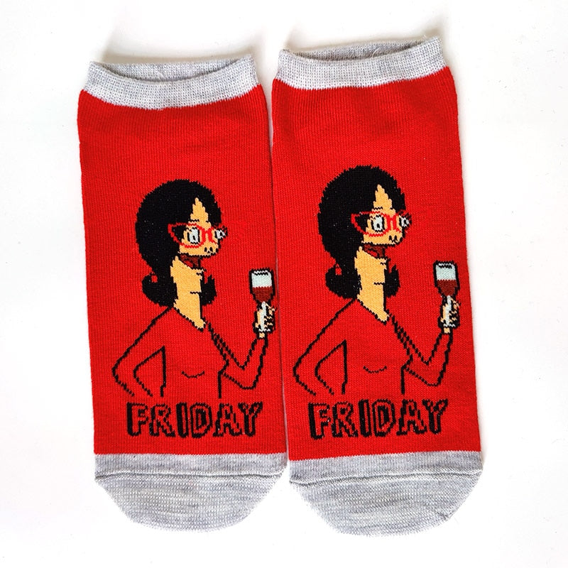 Funny Ankle Cartoon Socks