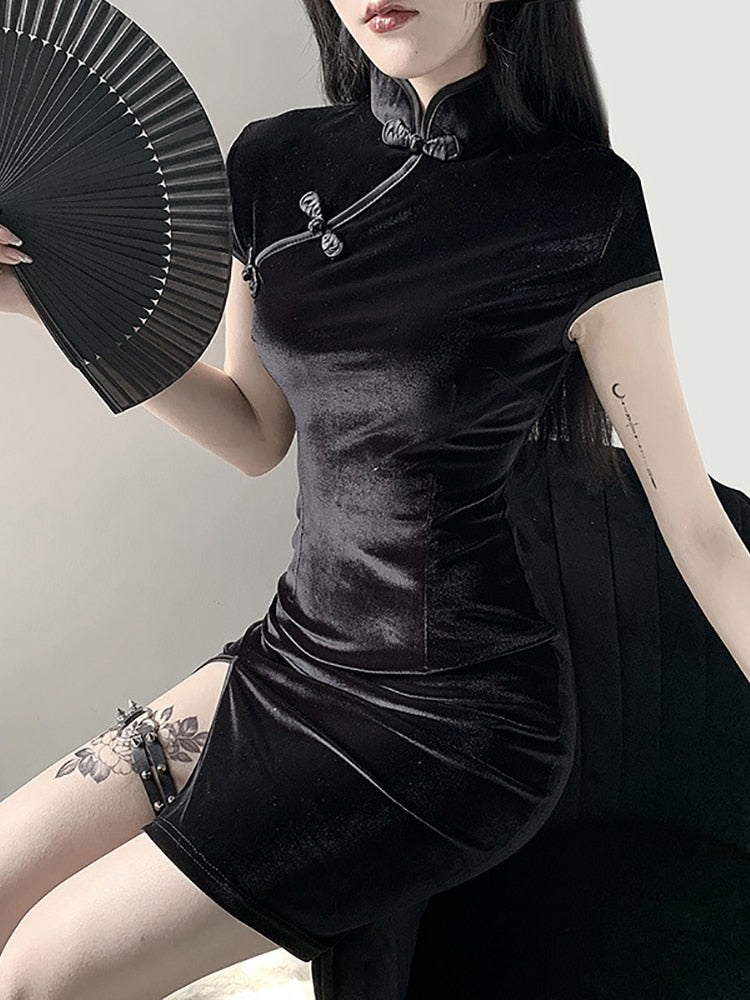 Goth Dark Sexy Vintage Harajuku Summer Dress