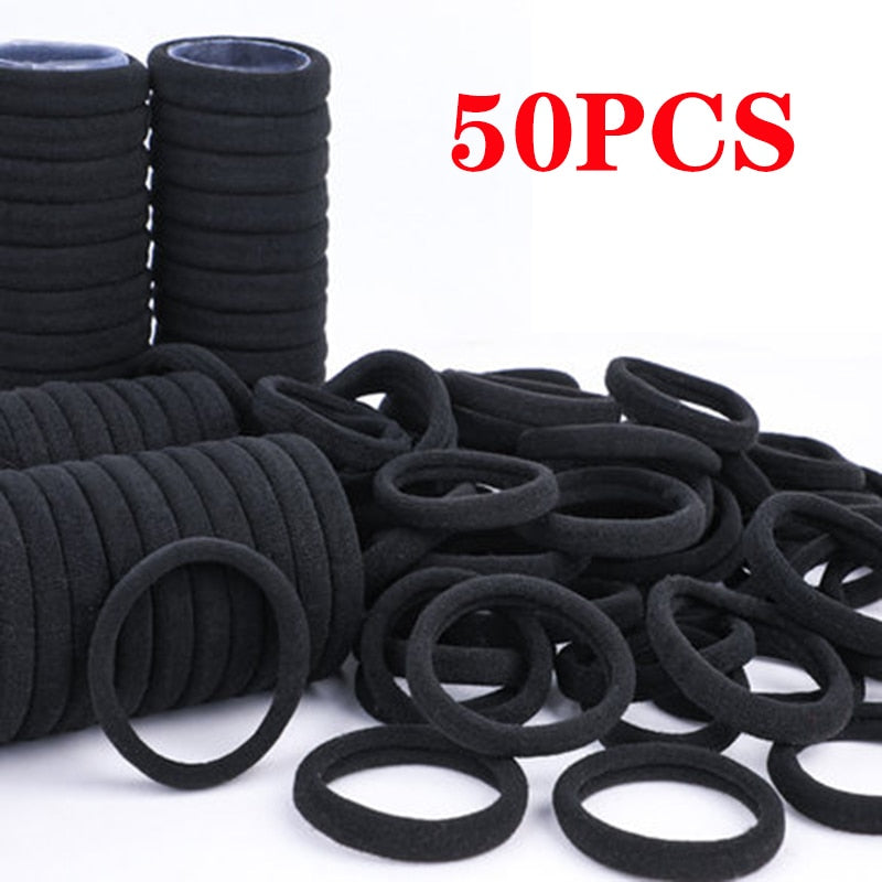 50/100Pcs High Elastic Hair Bands