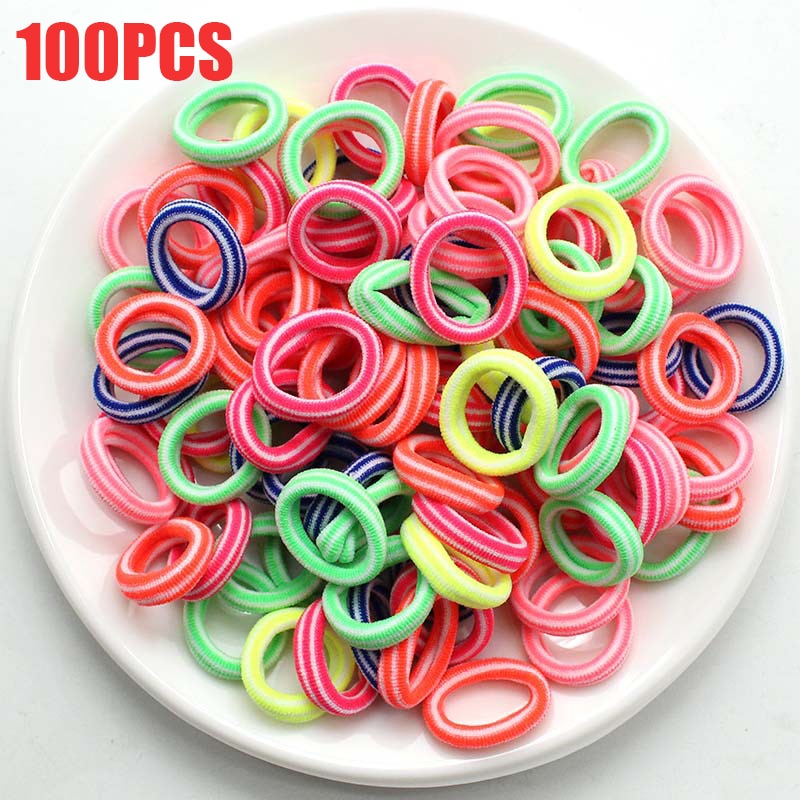 50/100Pcs High Elastic Hair Bands