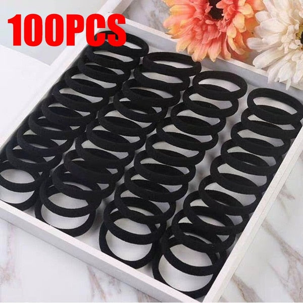 50/100Pcs High Elastic Hair Bands