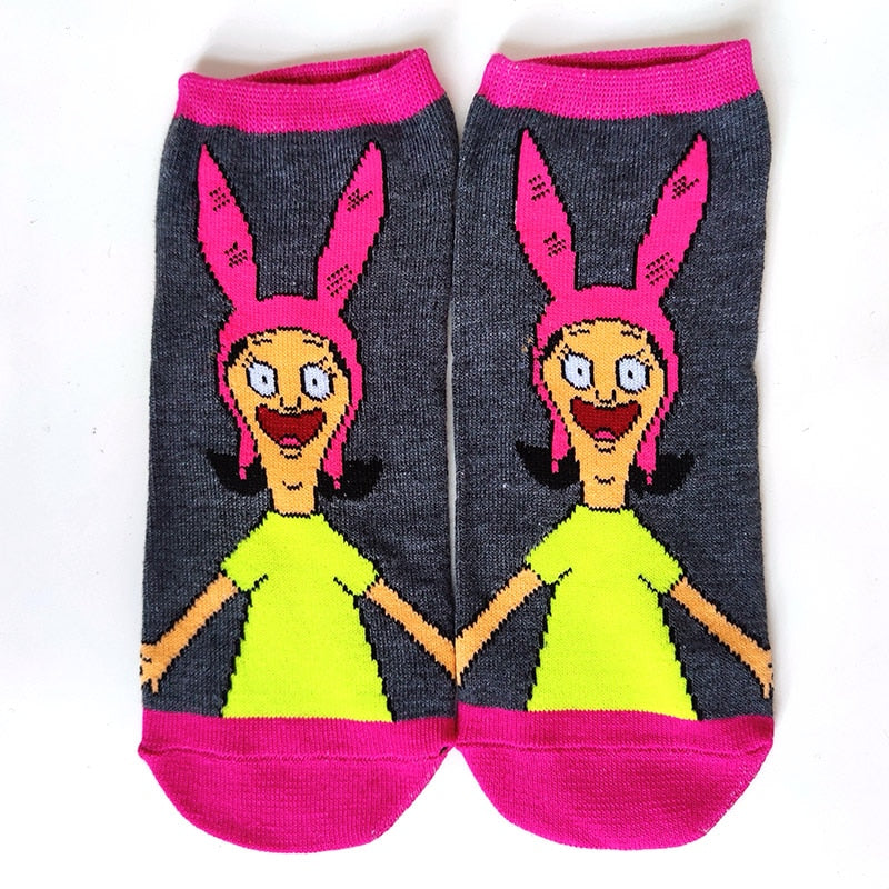 Funny Ankle Cartoon Socks