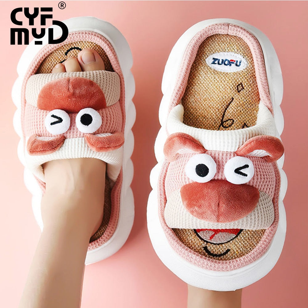 Cartoon Animal Home Slippers